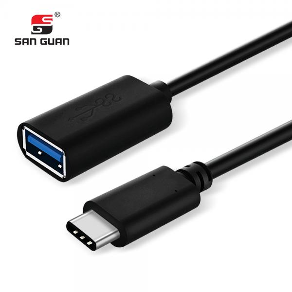 Picture of Type-C to USB3.0A/F PVC(black）